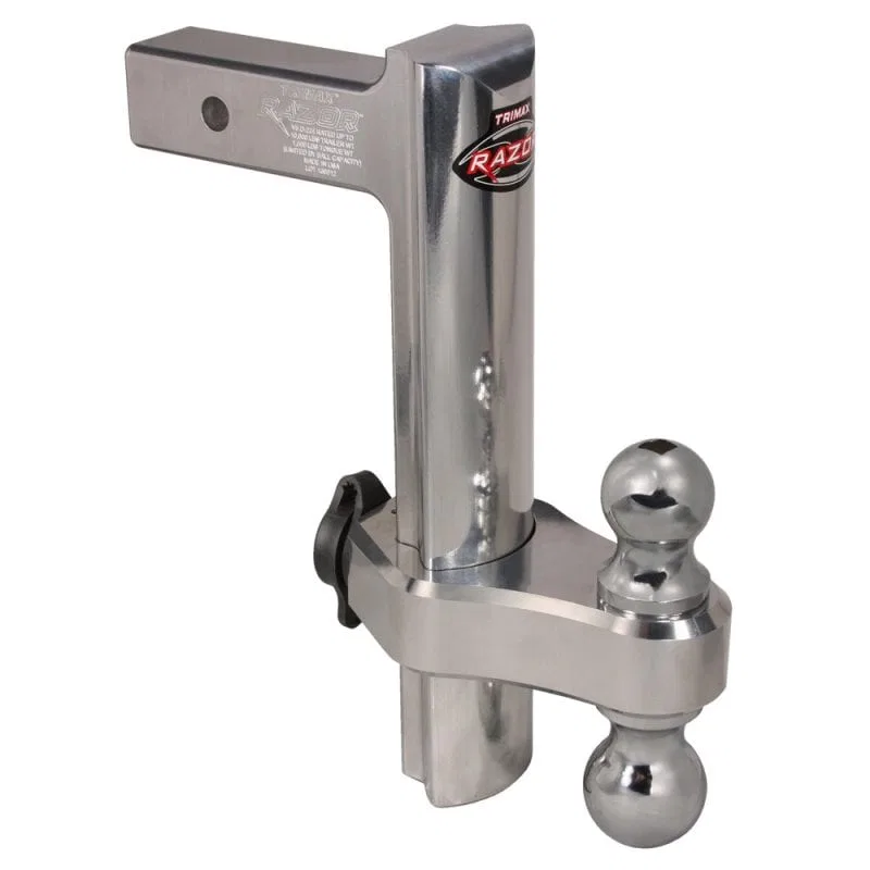 TRZ12AL – TRIMAX Trailer Hitch Ball Mount, 10000 Pounds Gross Trailer Weight/ 1500 Pounds Tongue Weight 12 Inch Drop ...